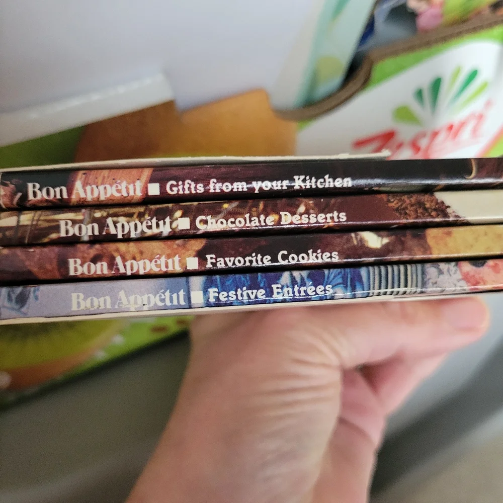 Bon Appétit Kitchen Collection Cookbook Set ~ 1983 ~ Fun Retro Set ~ GUC